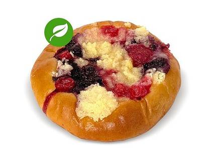 Veganský koláč s lesním ovocem a kokosovým krémem
