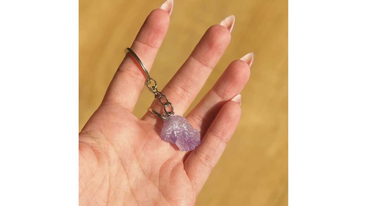 Amethyst Keychain