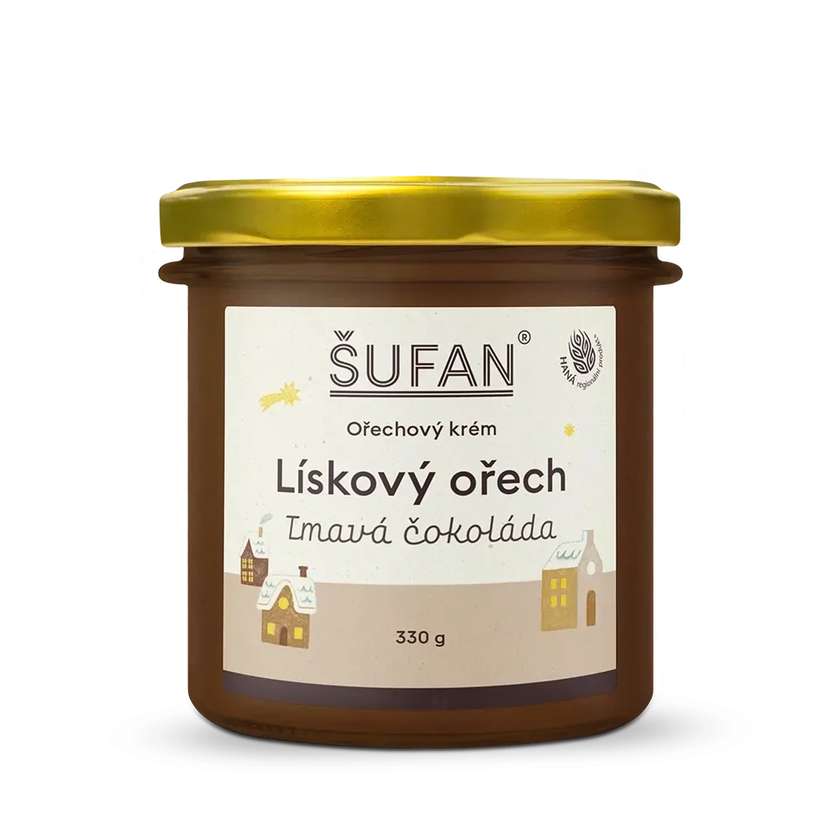 Lískový ořech tmavá čokoláda 330g