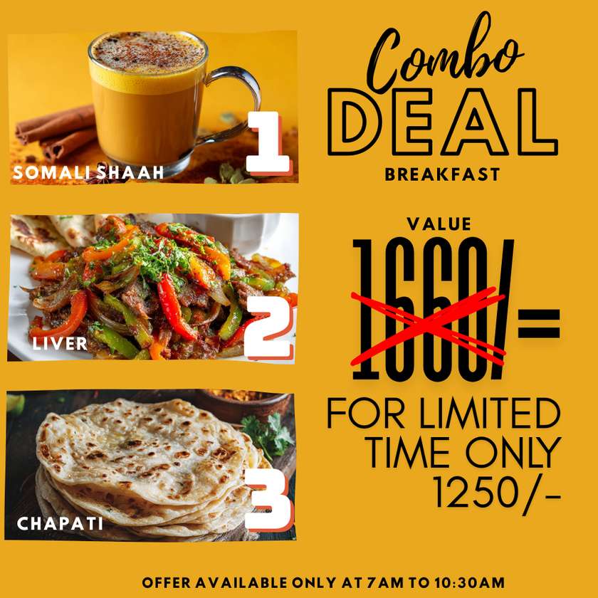 Somali Breakfast Combo Deal 2
