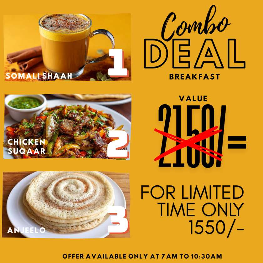 Somali Breakfast Combo Deal 3