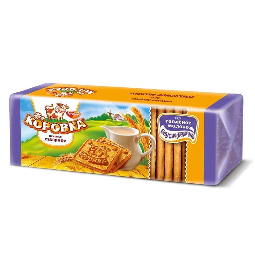 BISCUITI "KOROVKA" CU AROMA DE LAPTE 375GR