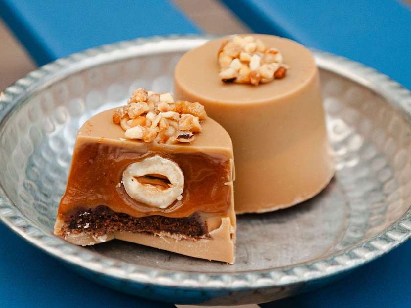 Caramel hazelnut with Brookies