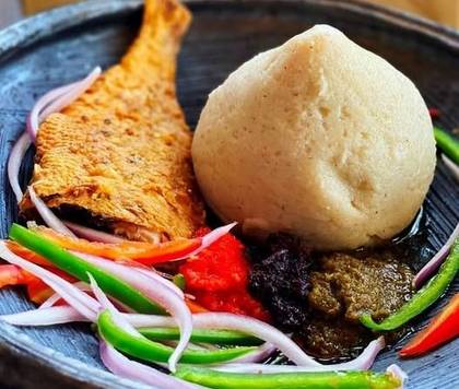 Fried Fish and Banku