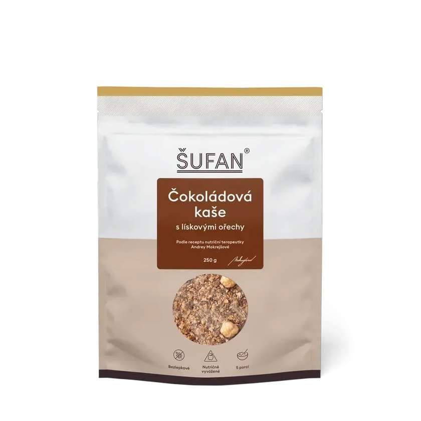 Čokoládová kaše s lískovými ořechy 250g