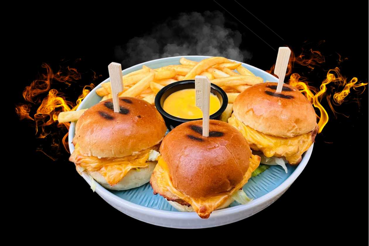 Mini Chicken Burger - 120g, 3 buc