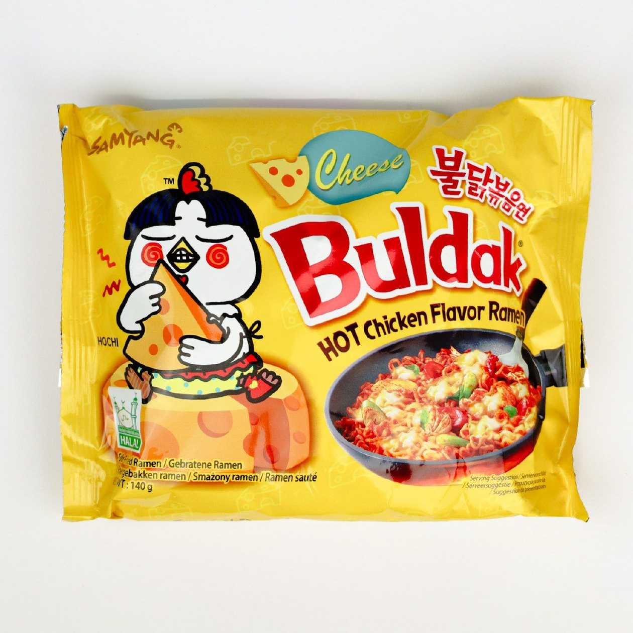 RAMEN AROMA DE PUI SI CASCAVAL BULDAK 140GR SAMYANG