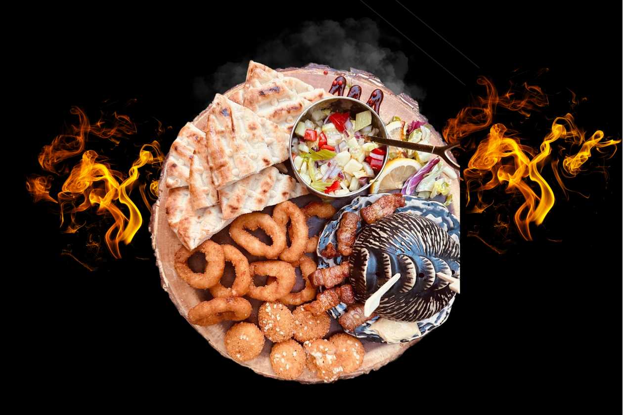 Rodeo appetizer platter -  starter for 2 people