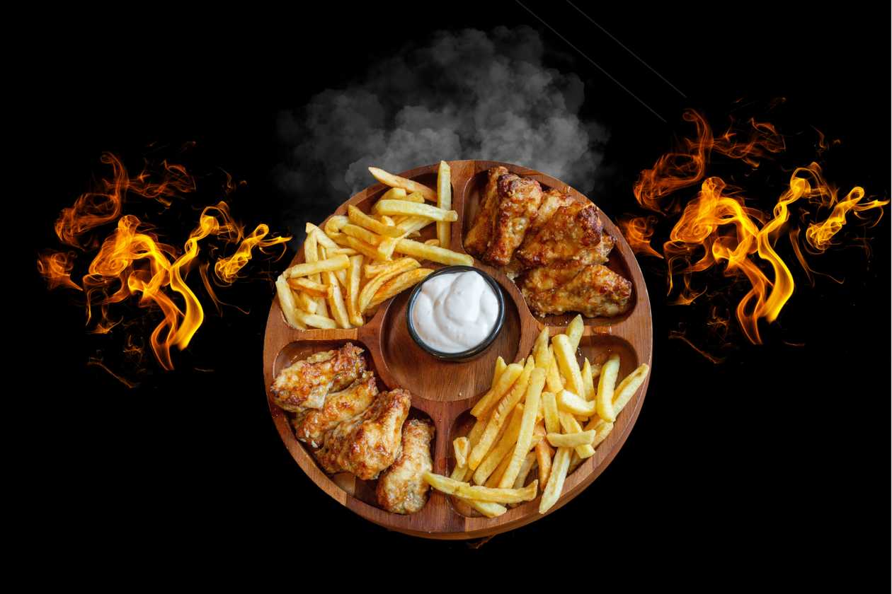 Wings with parmesan and garlic, 300g