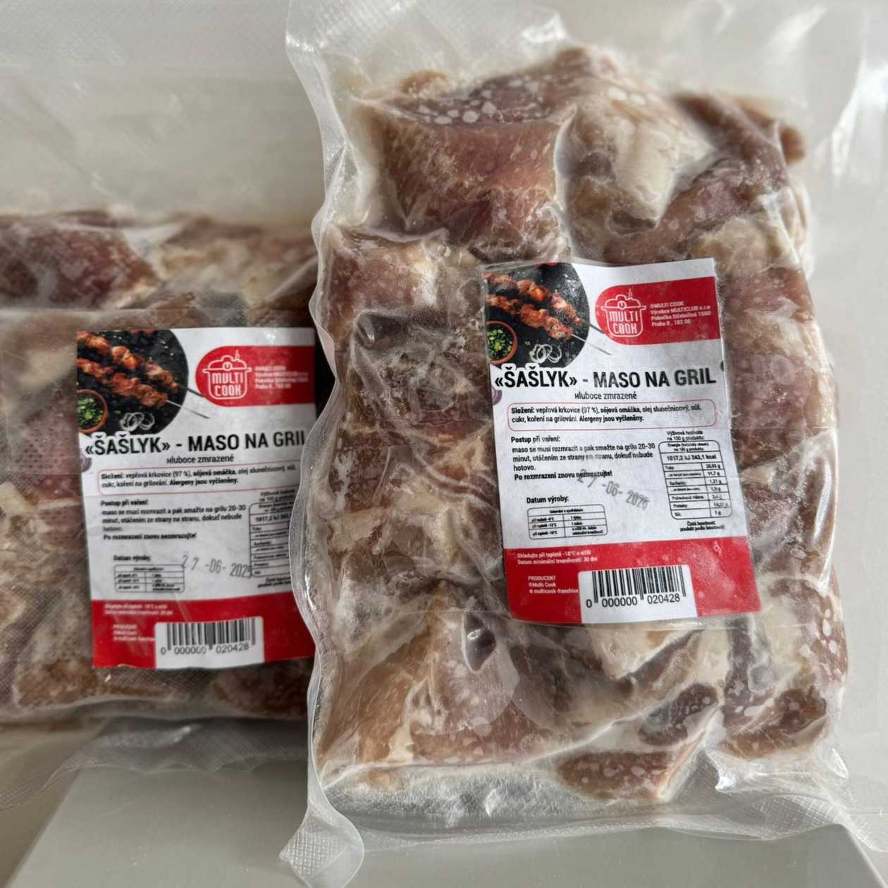 Šašlyk s vepřového masa 1 kg