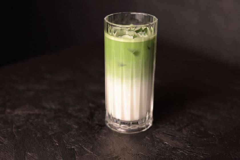 Ice matcha latte