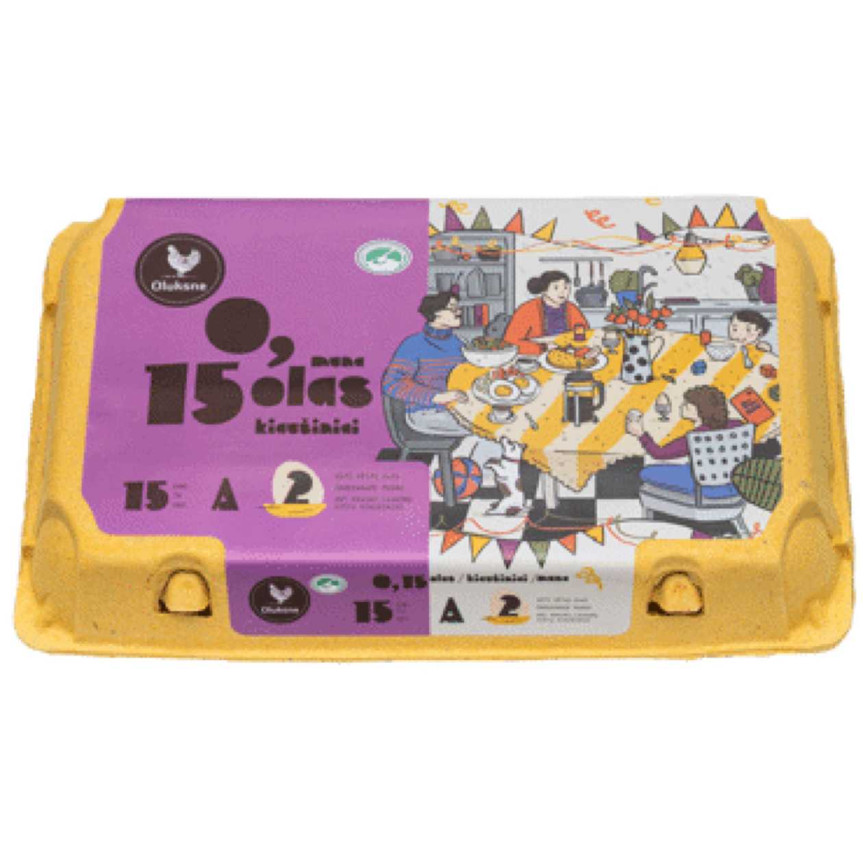 Chicken eggs laid in the barn, S/M, 15 pcs (expires soon)