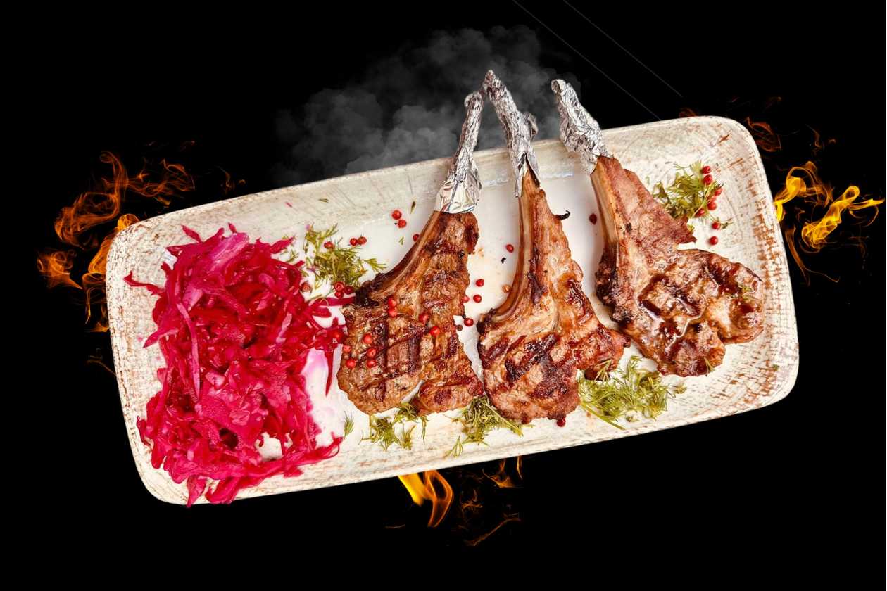 Simple mutton chops , 200g