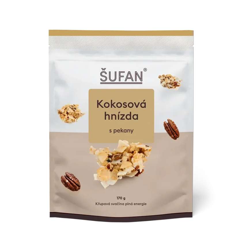 Kokosová hnízda s pekany 170 g