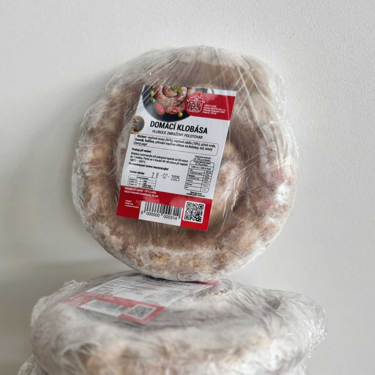 Domácí klobása 750g