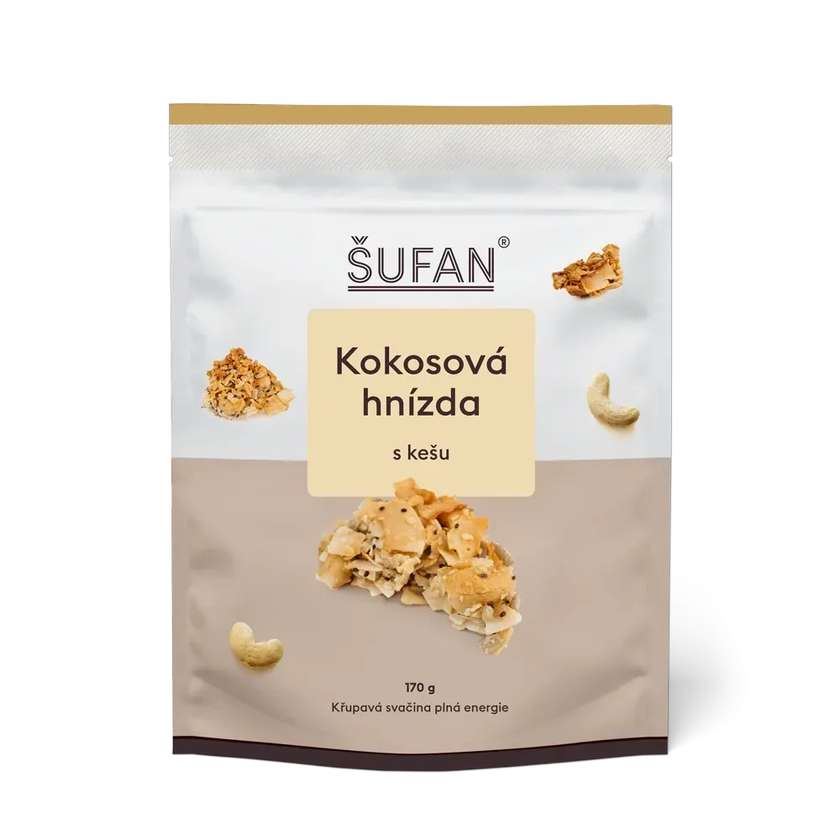 Kokosová hnízda s kešu 170 g