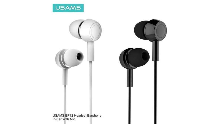 USAMS EP-40 შავი ყურსასმენი 1.2 მ