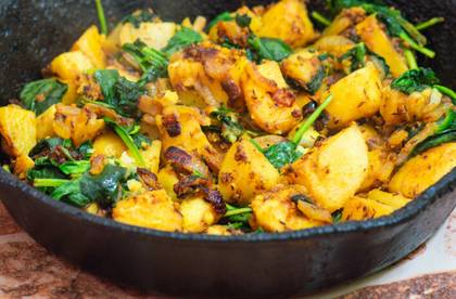 Sag Aloo