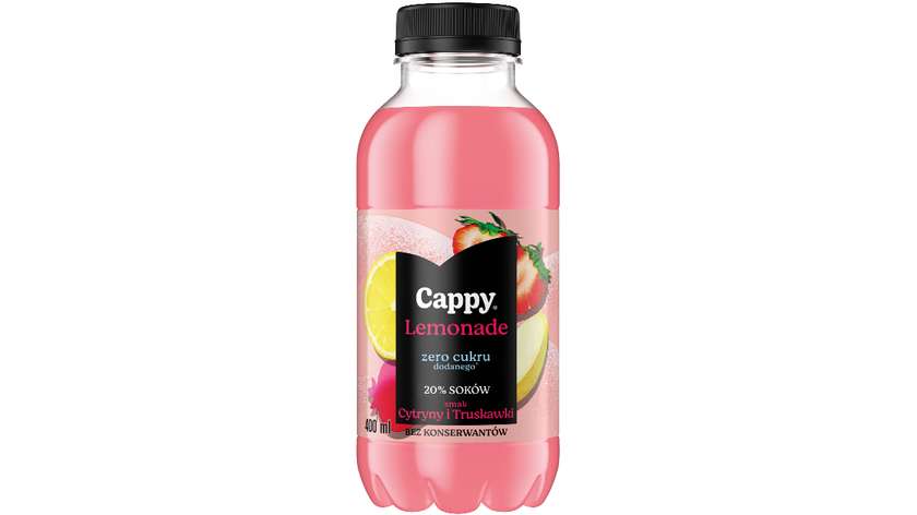 LEMONADE Cytryna i Truskawka  Cappy 400 ml