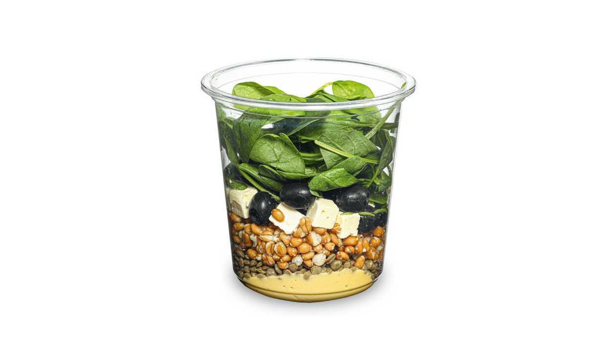 Lentil salad with hummus and cheese 305 g