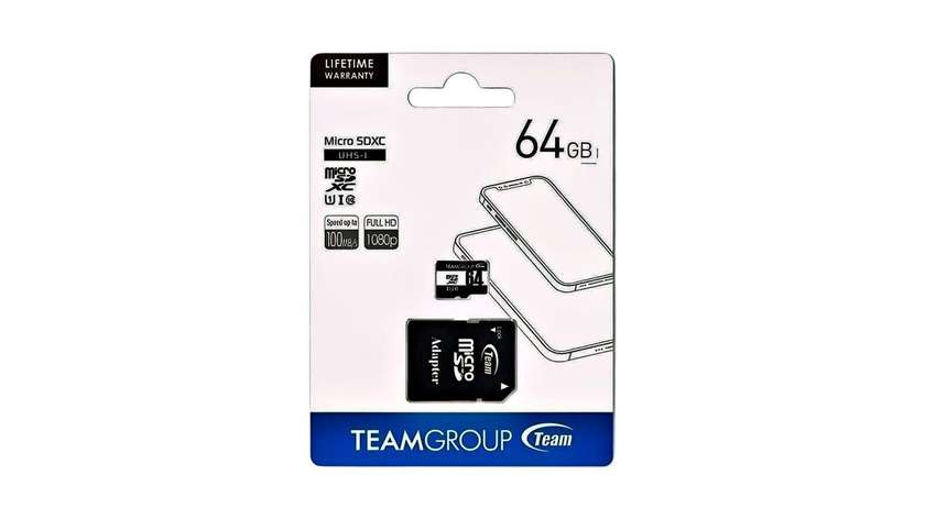 Team Group MICRO SD HC 64GB CLASS 10 ჩიპი