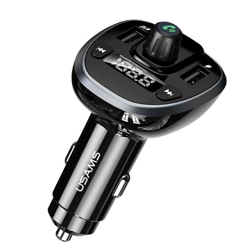 US-CC115 C21 Dual USB 3.4A Digital Display Wireless FM Car Charger