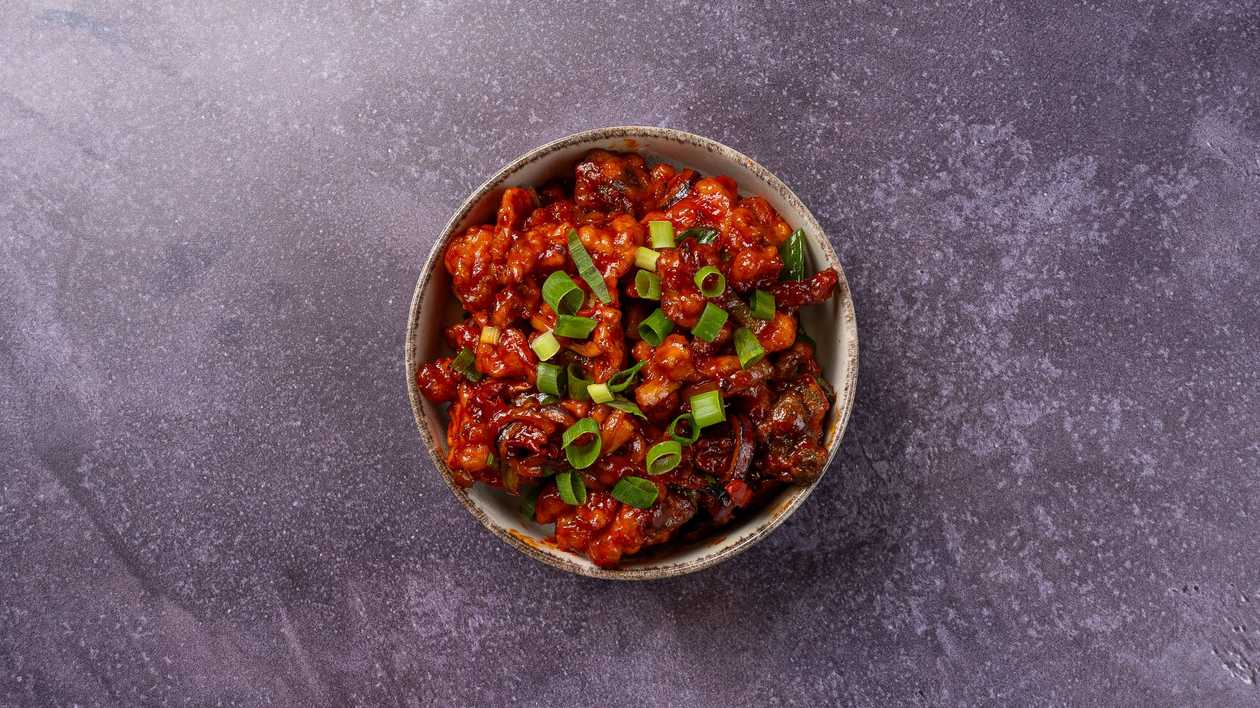 Crispy Veggies in Hot Sauce