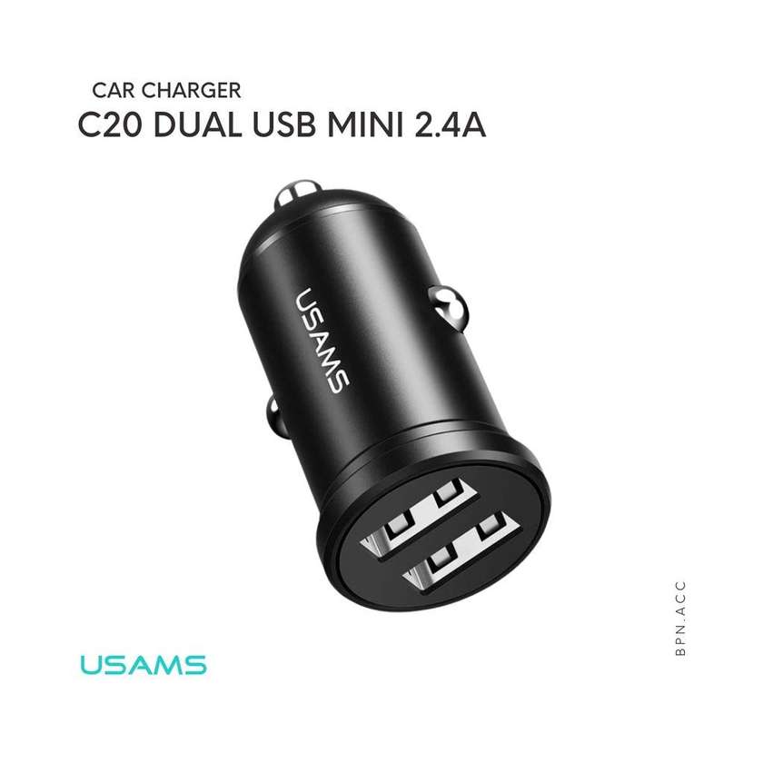US-CC114 C20 2.4A Dual USB Mini Car Charger