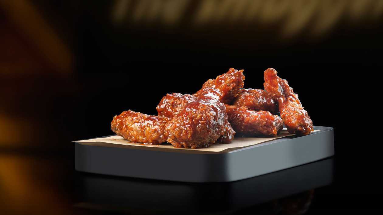 Bbq honey wings 7pcs