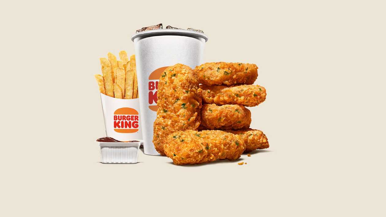 Vegan Nuggets 6 Pieces Medium Meal