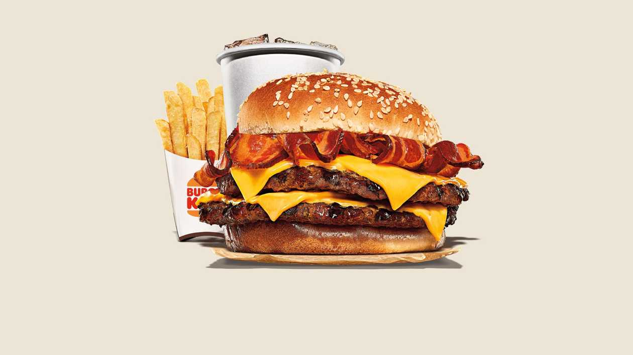 Double Bacon Κing Regular Meal