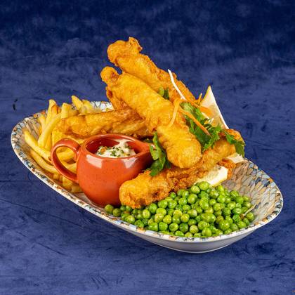 FISH & CHIPS CU MAZARE CROCANTA