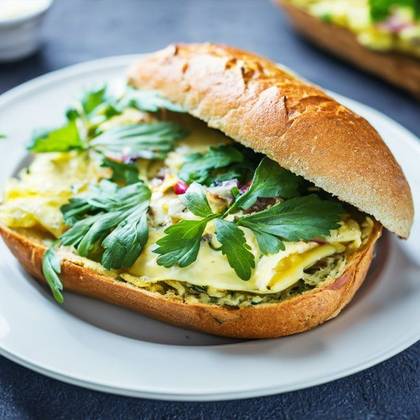 Omelette and Cheese Baguette