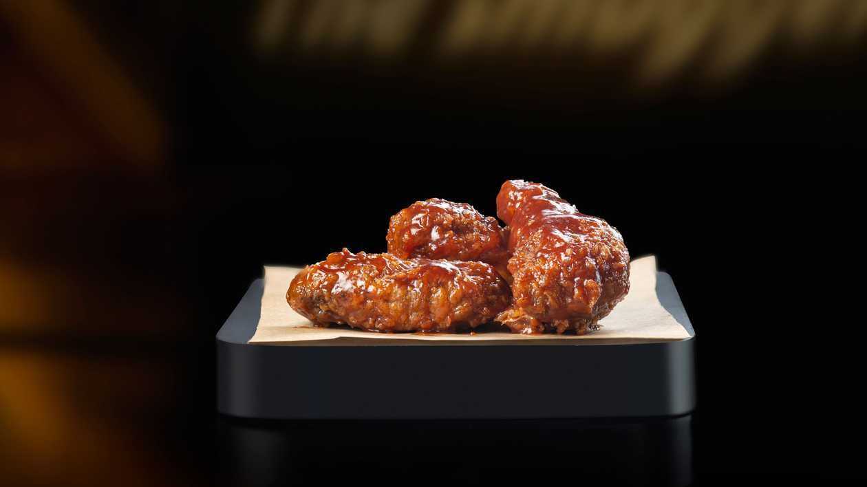 Bbq honey wings 3pcs