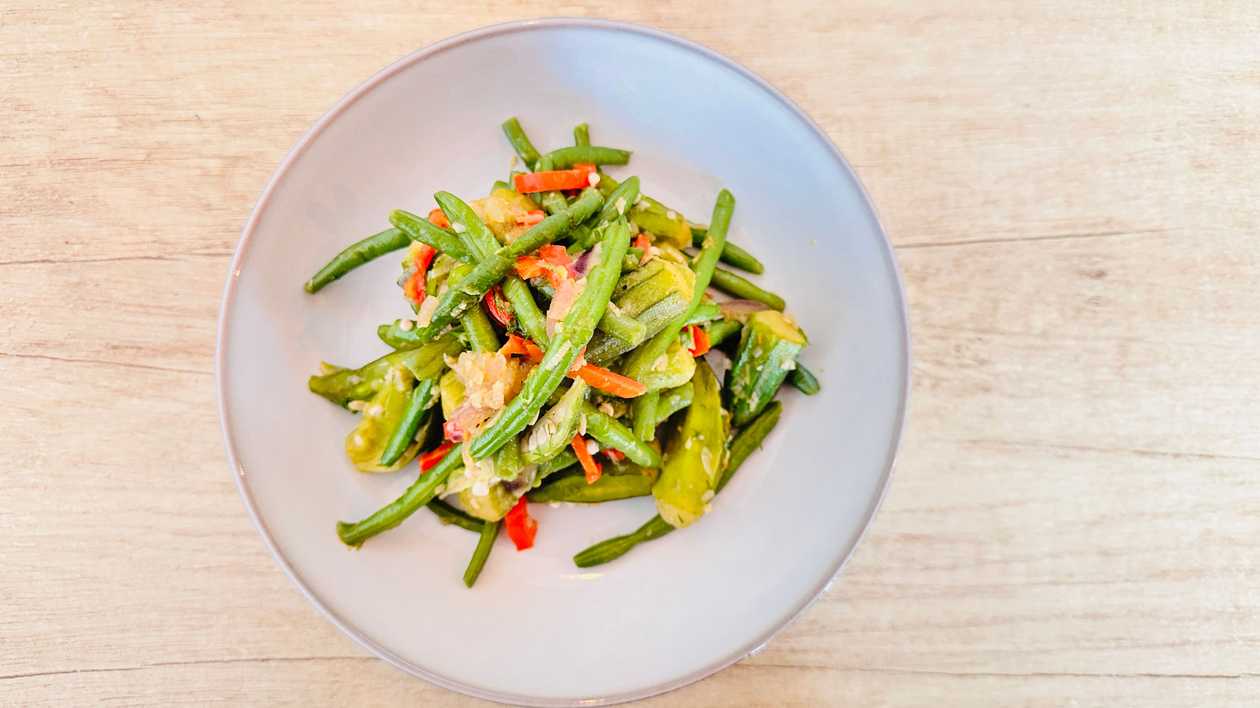 Fasole verde cu bame - vegan - fără gluten /300 g