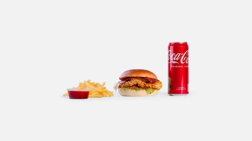 Premium Fried Chicken Burger MENU