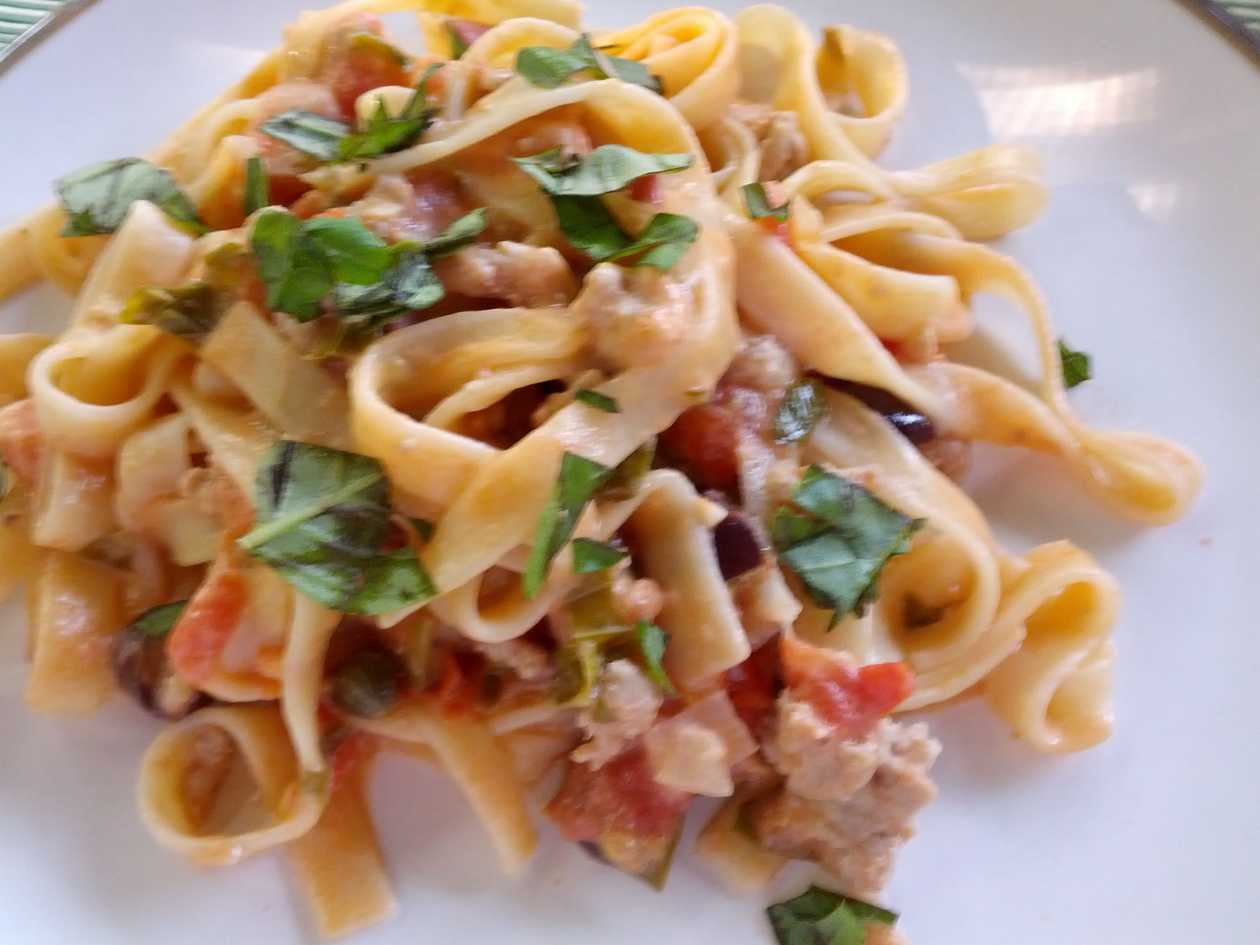 Goat Meat Tagliatelle Pasta