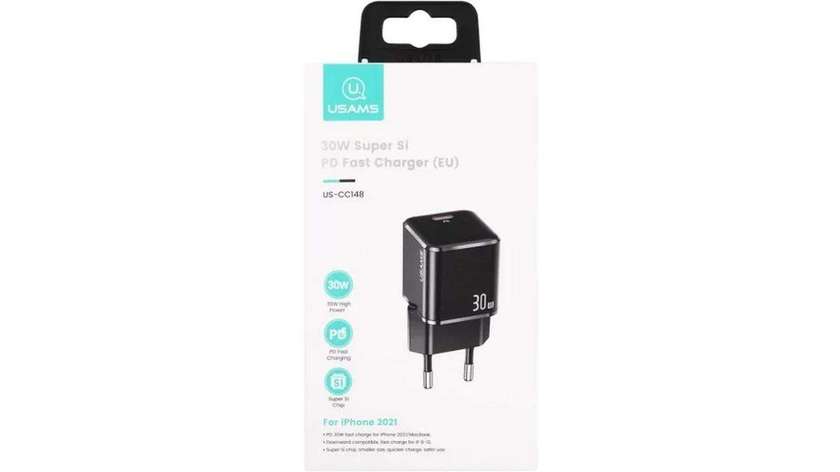 US-CC148 T45 30W Super Si Mini PD Fast Charger (EU) ადაპტერი