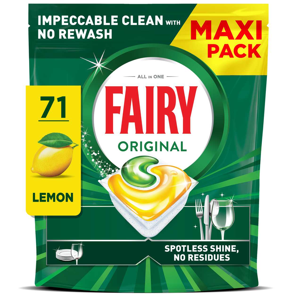Fairy, Dishwasher Tablets Original, 71pcs