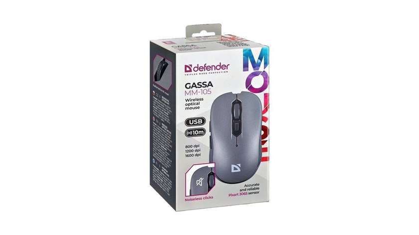 Wireless Mouse Defender MM-105