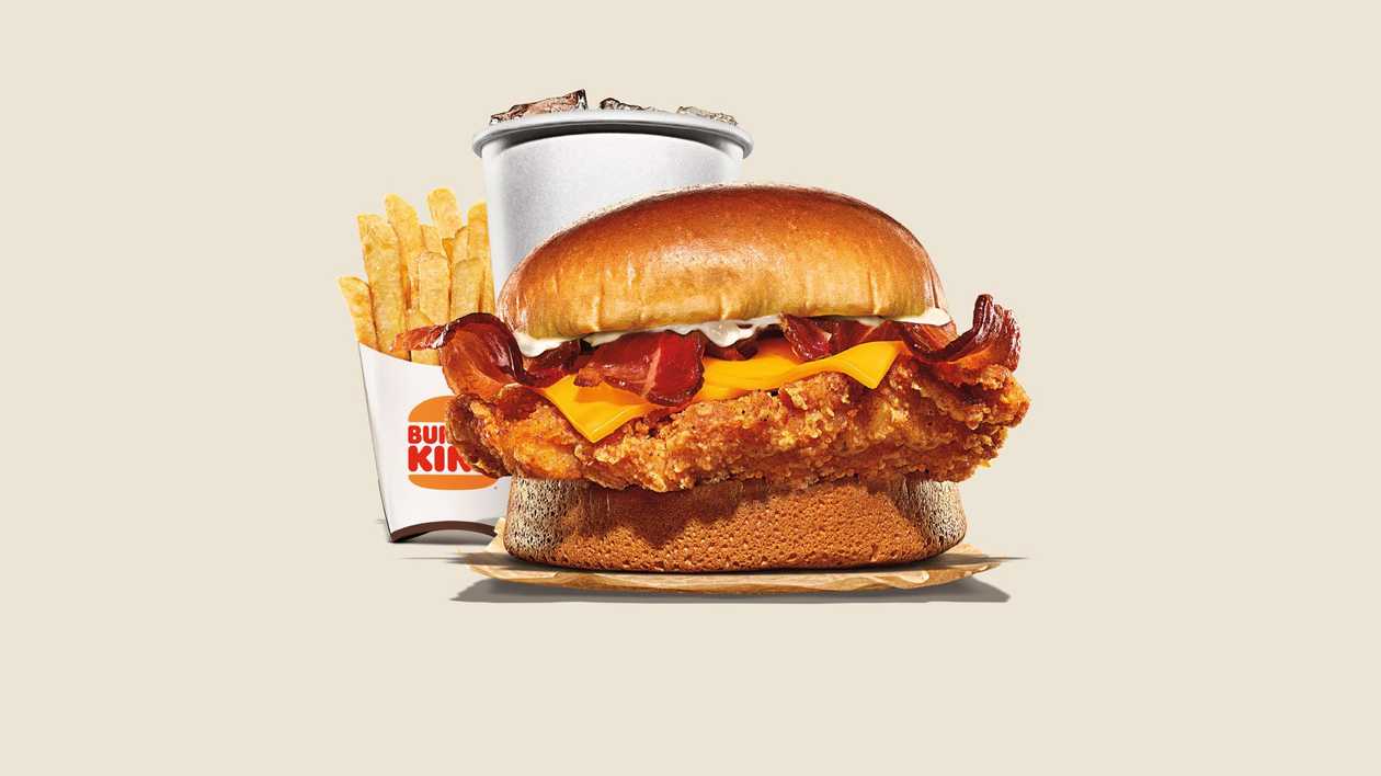 Crispy Chicken Bacon Κing Medium Meal