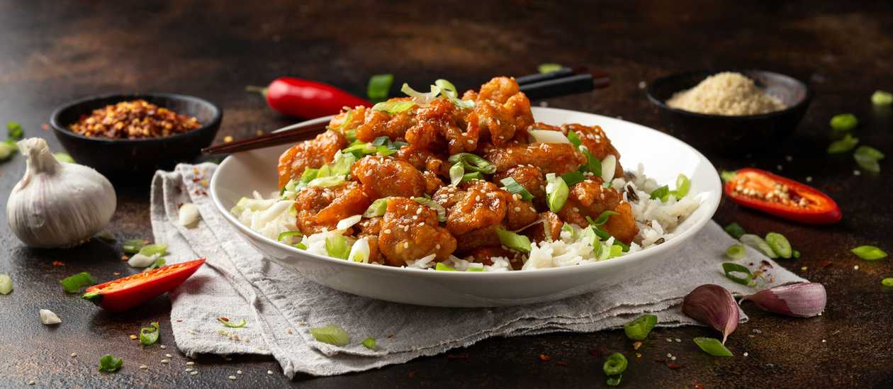K023 Menu fried jasmine rice with crispy chicken