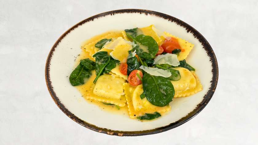 Ravioli nadziewane serem Ricotta oraz szpinakiem