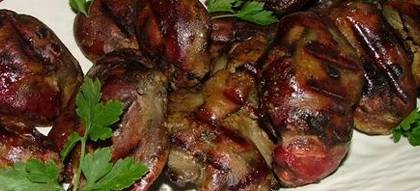 Grilled Chicken Liver