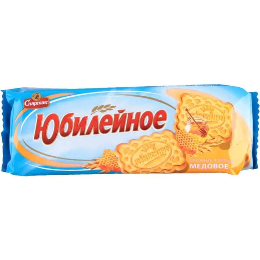 BISCUITI "JUBILEYNOE" CU FULGI DE OVAZ 200GR SPARTAK