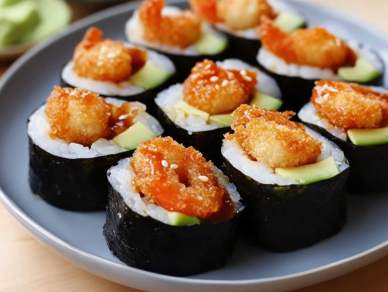 B33. Maki Spicy Ebi s avokádom (8ks)