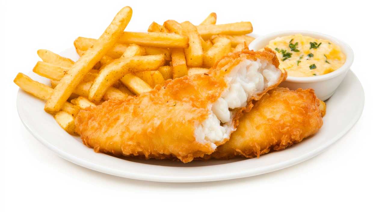 Fish fillet for children in butter, vegetables