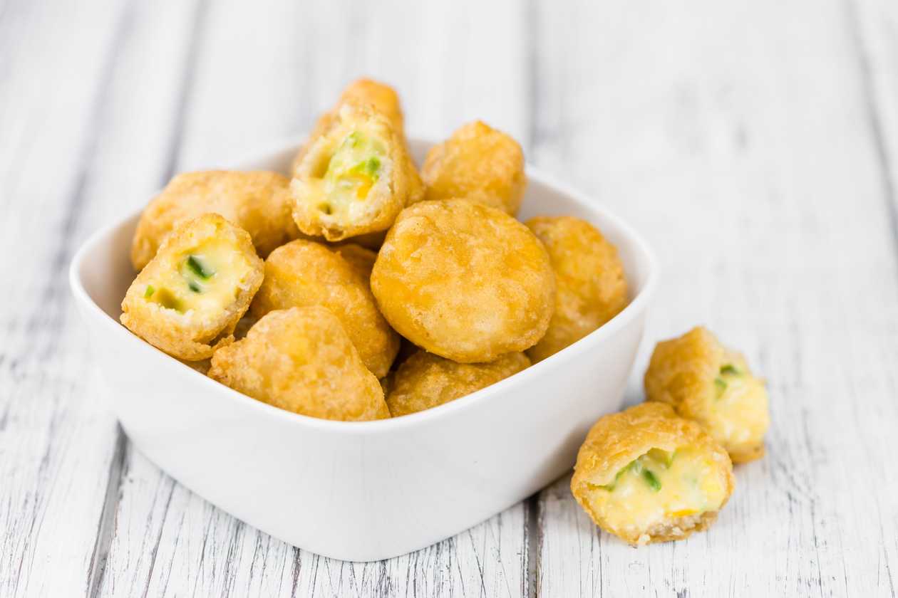 Vegetable with chilli cheese nuggets