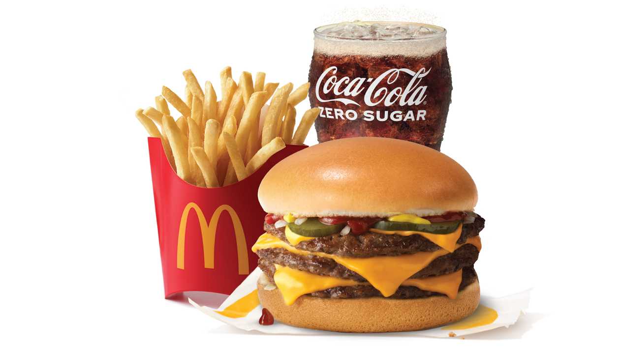 Medium Triple Cheeseburger Meal