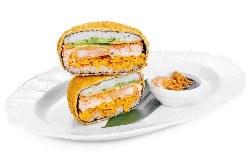 Sushi Burger z krewetkami
